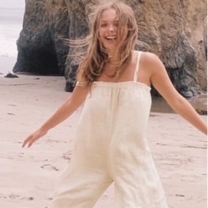 NTW Zara 100% Linen Jumpsuit/ Cover-up